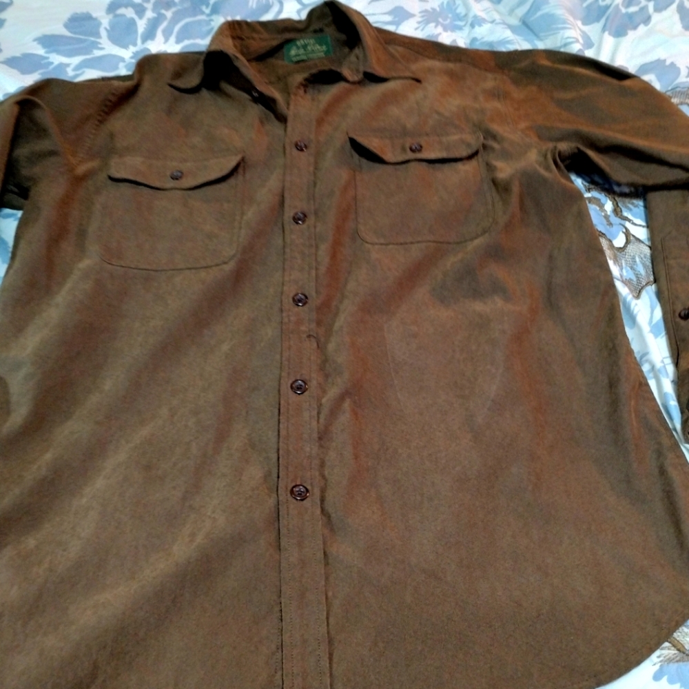 Orvis signature collection long sleeve mens shirt size large